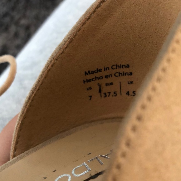 Aldo Open Toe Lace Up Heels - Picture 5 of 6